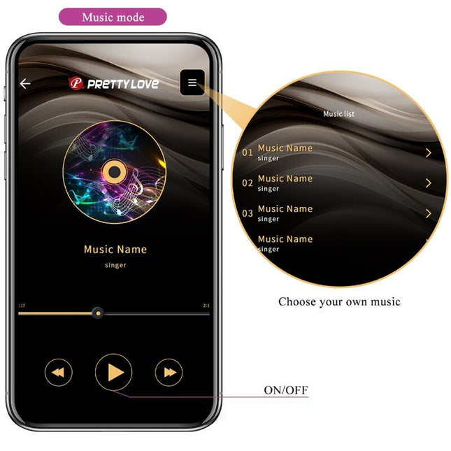 PRETTY LOVE - ELVIRA BILELE KEGEL CU APLICAȚIE, TELECOMANDĂ, MOV