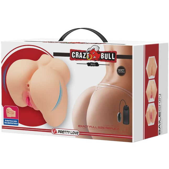 CRAZY BULL - VIBRATOR REALISTIC PENTRU VAGIN ȘI ANUS MILA