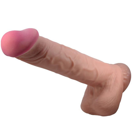 PRETTY LOVE - DILDO REALISTIC SERIE SLIDING SKIN CU VENTUZĂ SLIDING SKIN MARO 26 CM