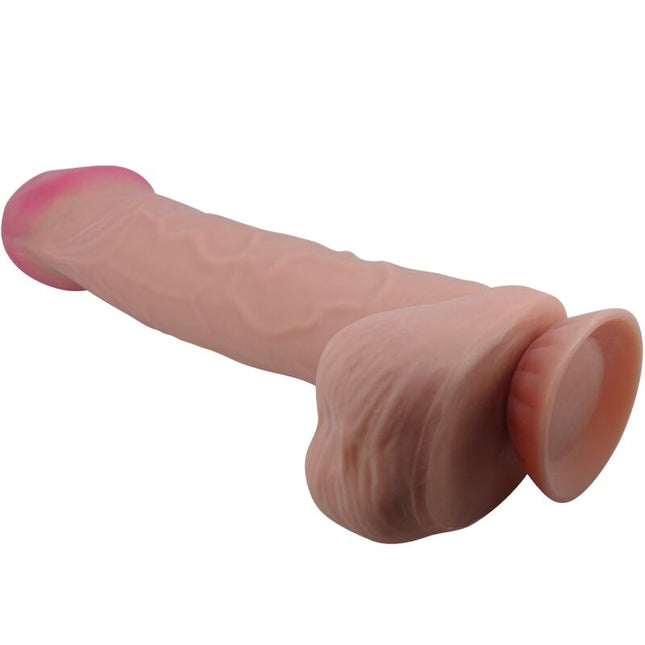 PRETTY LOVE - DILDO REALISTIC SERIE SLIDING SKIN CU VENTUZĂ SLIDING SKIN MARO 26 CM