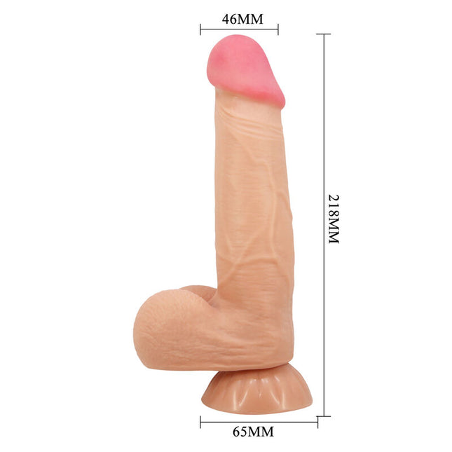 PRETTY LOVE - DILDO REALISTIC SERIE SLIDING SKIN CU VENTUZĂ GLISANTĂ 21,8 CM