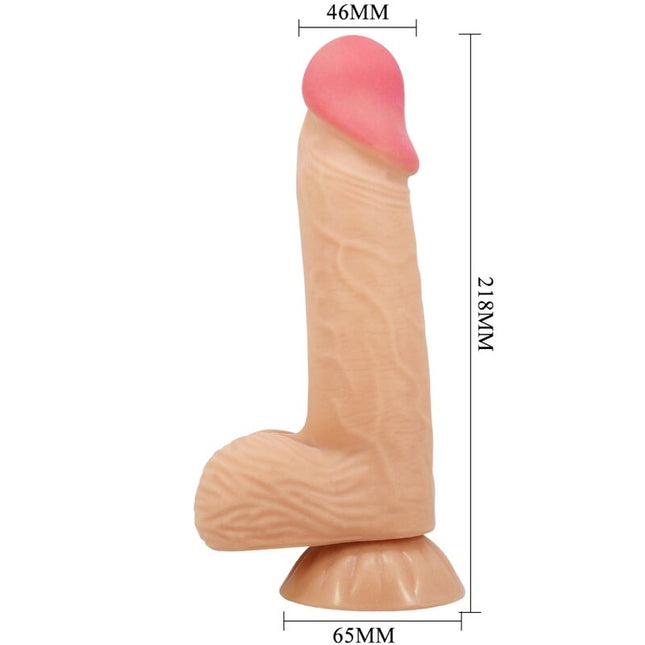 PRETTY LOVE - DILDO REALISTIC SERIE SLIDING SKIN CU VENTUZĂ GLISANTĂ 20,6 CM