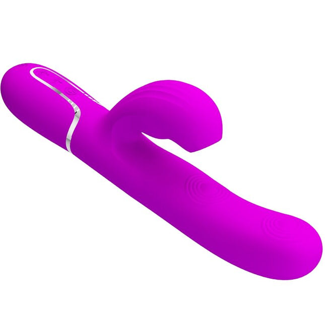 PRETTY LOVE - VIBRATOR PERLITA MULTIFUNCȚIONAL 3 ÎN 1 PENTRU PUNCTUL G, VIOLET