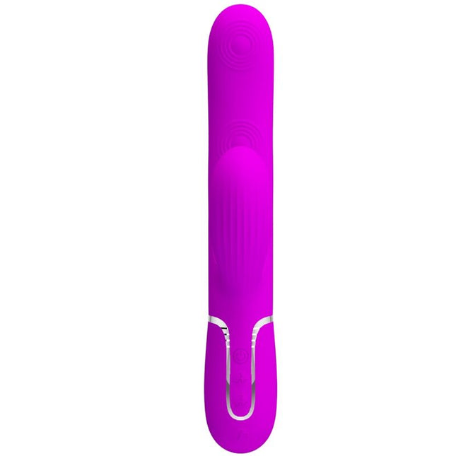 PRETTY LOVE - VIBRATOR PERLITA MULTIFUNCȚIONAL 3 ÎN 1 PENTRU PUNCTUL G, VIOLET