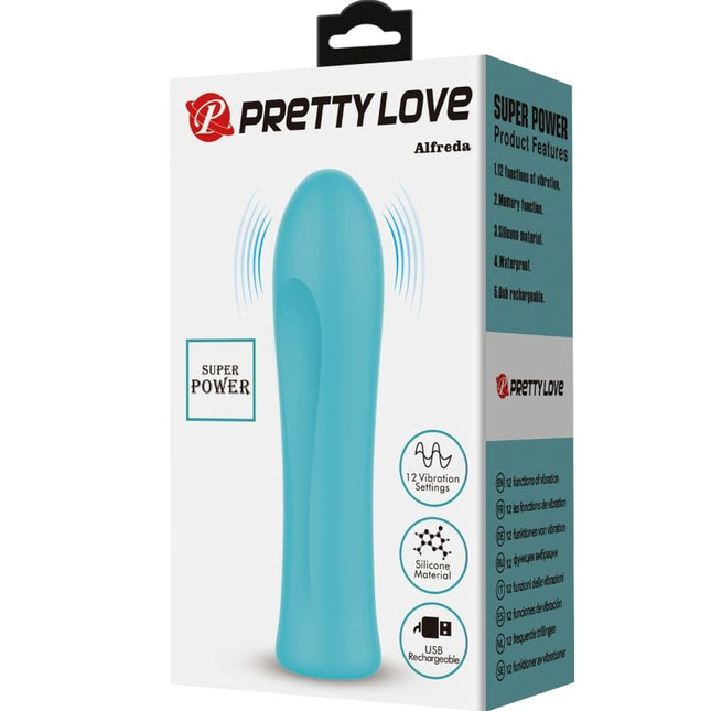 PRETTY LOVE - VIBRATOR SUPER PUTERE ALFREDA VERDE ACVATIC