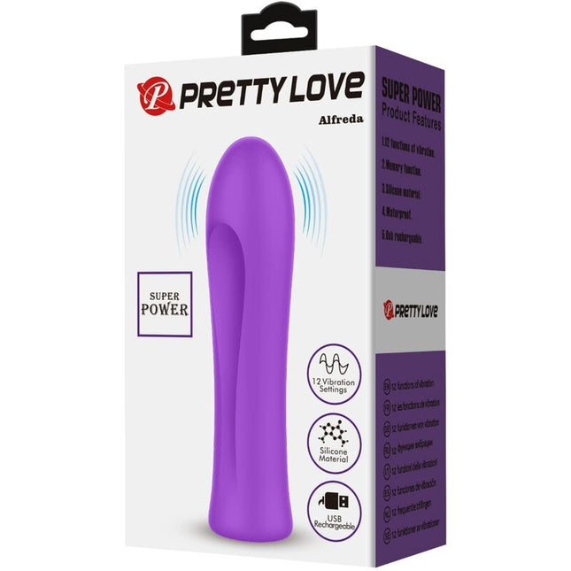 PRETTY LOVE - VIBRATOR SUPER PUTERE ALFREDA, VERDE-VARZĂ
