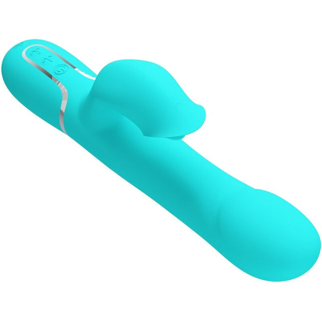 PRETTY LOVE - VIBRATOR RABBIT PEARLS VERDE ACVATIC