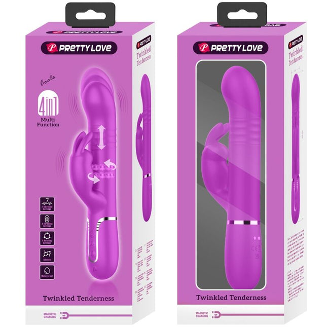 PRETTY LOVE - VIBRATOR COALE RABBIT PEARLS VIOLET