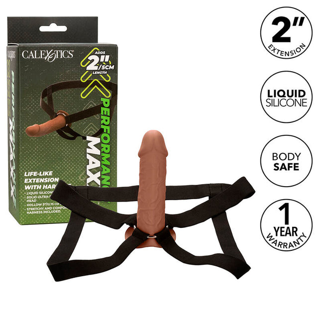 CALEXOTICS - EXTENSIE PERFORMANCE MAXX REALISTICE CU HAM PIELE MAROIE