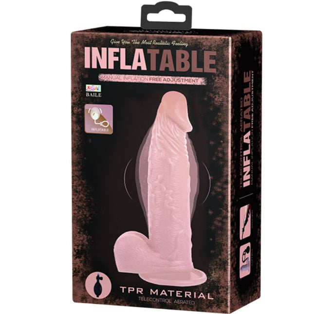 DANS - DILDO GONFLABIL REALISTIC CU VENTUZĂ 15 CM