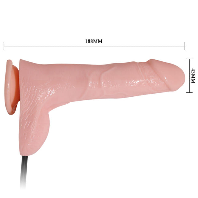 BAILE - DILDO GONFLABIL REALIST CU VENTUZĂ 15 CM