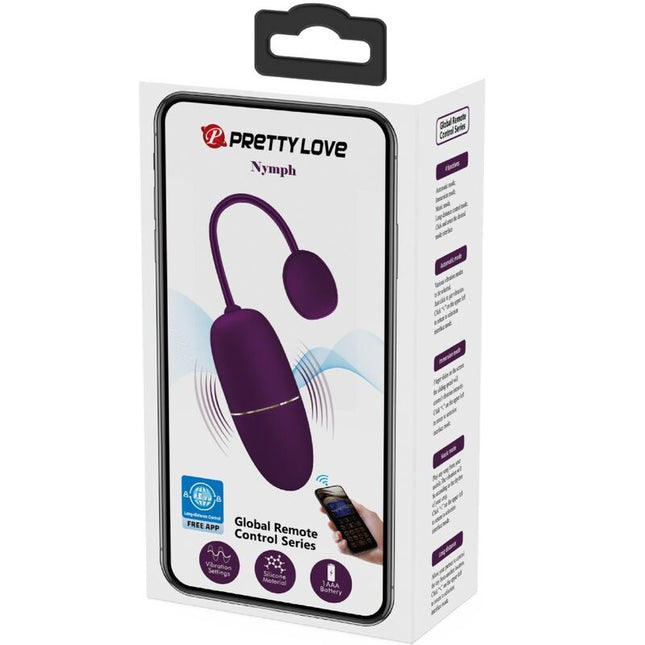 PRETTY LOVE - OU VIBRANT NIMF, CONTROLAT CU APLICAȚIE, LILA