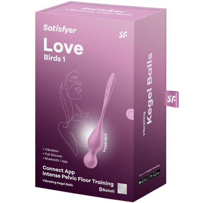 SATISFYER - BILELE KEGEL VIBRANTE LOVE BIRDS ROZ