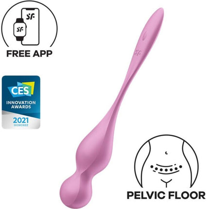 SATISFYER - BILELE KEGEL VIBRANTE LOVE BIRDS ROZ