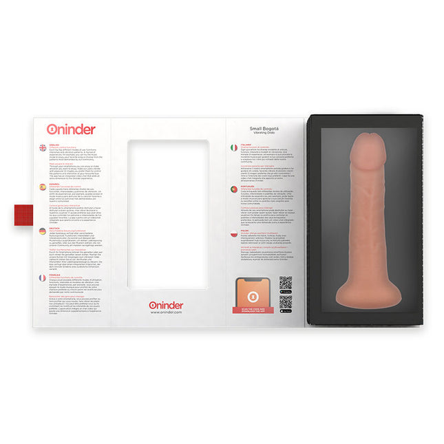 ONInder - Vibrator mic Bogotá cu 9 viteze, natural, 17,5 cm - sau 4 cm - aplicație gratuită