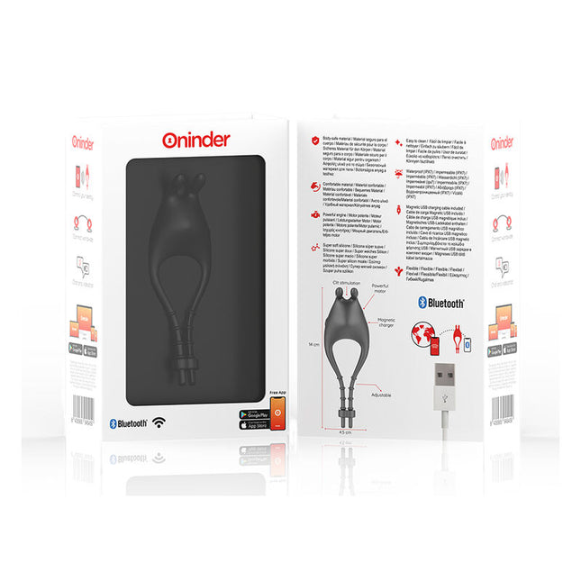 ONINDER - INEL VIBRATOR REGLABIL REÎNCĂRCABIL PAMPA CU STIMULATOR DE CLITORIS 10 VITEZE - APLICAȚIE GRATUITĂ