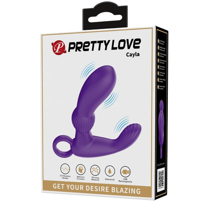 PRETTY LOVE - VIBRATOR ANAL CU MASAJ CAYLA, LILA