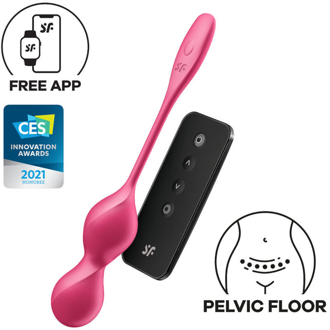SATISFYER - LOVE BIRDS 2 MINGI KEGEL VIBRANTE + APLICAȚIE GRATUITĂ