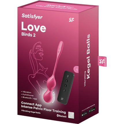 SATISFYER - LOVE BIRDS 2 MINGI KEGEL VIBRANTE + APLICAȚIE GRATUITĂ