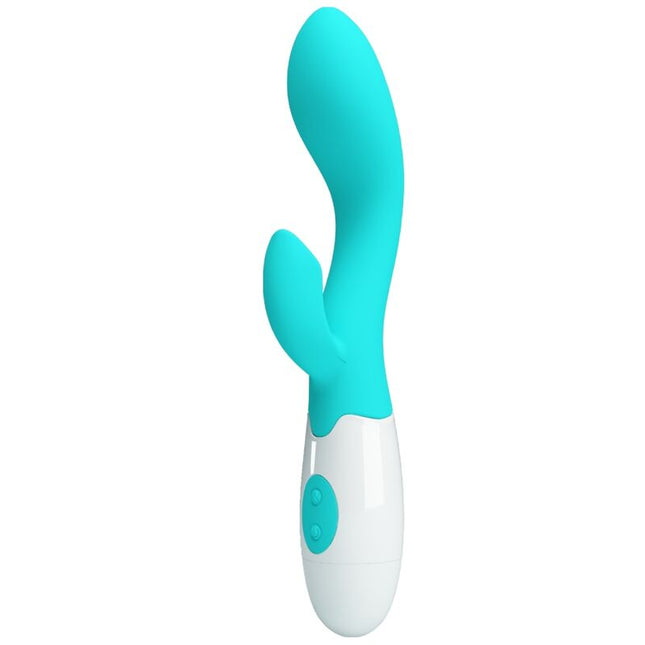 PRETTY LOVE - VIBRATOR PENTRU PUNCT G VERDE ACVATIC LUMINOS