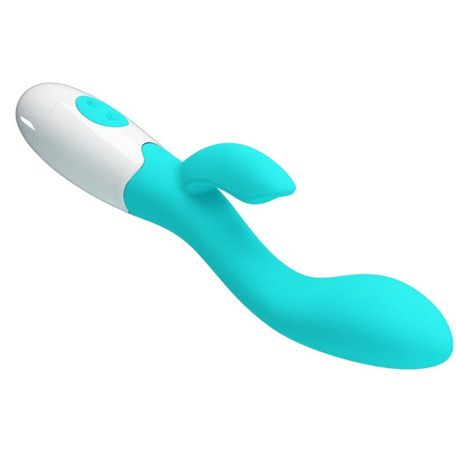 PRETTY LOVE - VIBRATOR PENTRU PUNCT G VERDE ACVATIC LUMINOS