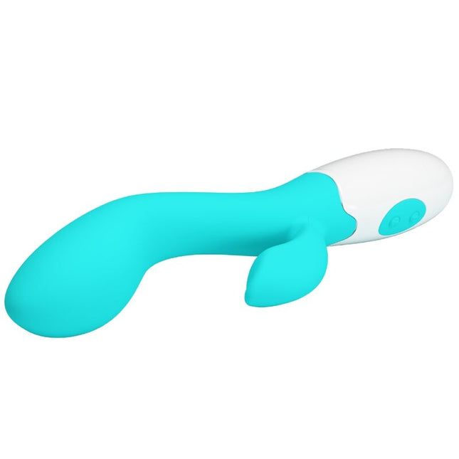 PRETTY LOVE - VIBRATOR PENTRU PUNCT G VERDE ACVATIC LUMINOS