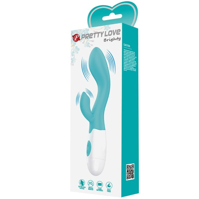 PRETTY LOVE - VIBRATOR PENTRU PUNCT G VERDE ACVATIC LUMINOS