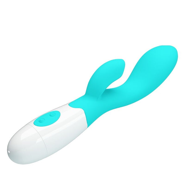 PRETTY LOVE - VIBRATOR PENTRU PUNCT G VERDE ACVATIC LUMINOS