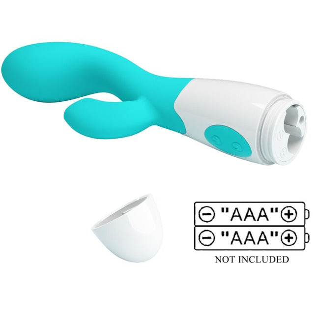 PRETTY LOVE - VIBRATOR PENTRU PUNCT G VERDE ACVATIC LUMINOS