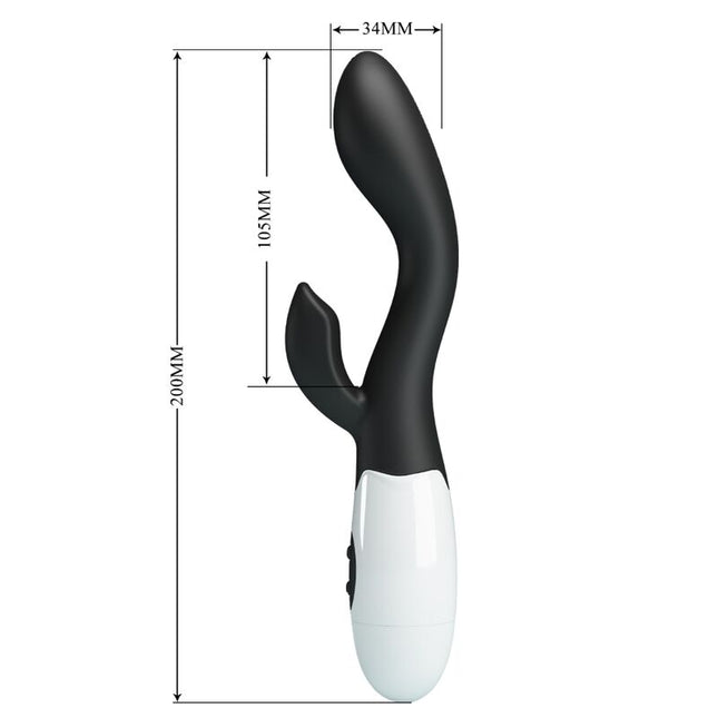 PRETTY LOVE - VIBRATOR BRIGHTY PENTRU PUNCTUL G NEGRU