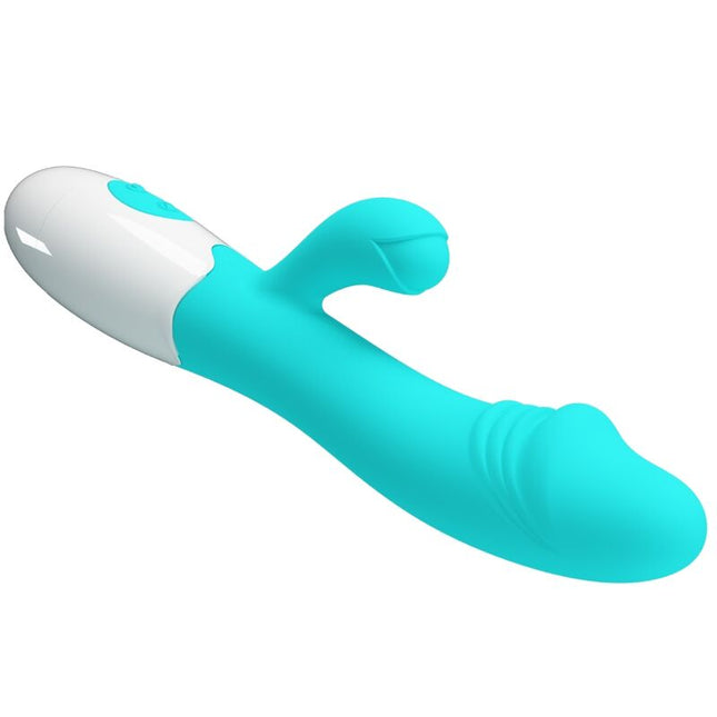 PRETTY LOVE - VIBRATOR SNAPPY PENTRU PUNCTUL G, VERDE ACVATIC