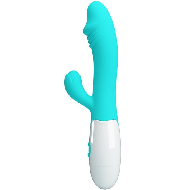 PRETTY LOVE - VIBRATOR SNAPPY PENTRU PUNCTUL G, VERDE ACVATIC