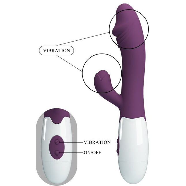 PRETTY LOVE - VIBRATOR SNAPPY PENTRU PUNCTUL G, MOV
