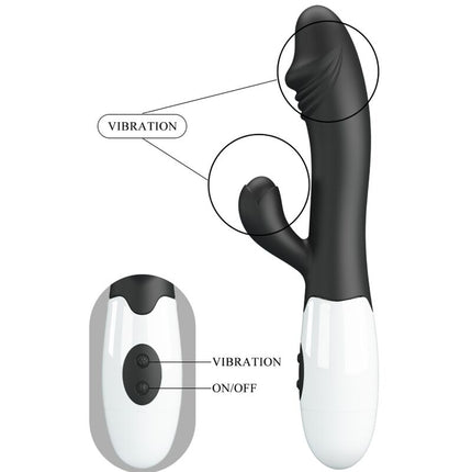 PRETTY LOVE - VIBRATOR SNAPPY PENTRU PUNCTUL G NEGRU