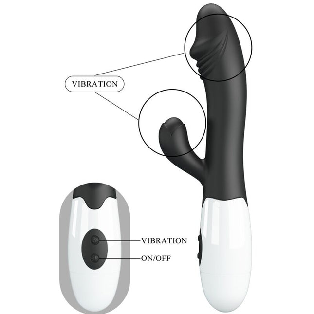 PRETTY LOVE - VIBRATOR SNAPPY PENTRU PUNCTUL G NEGRU