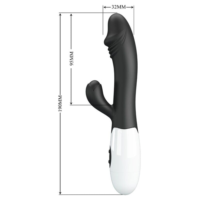 PRETTY LOVE - VIBRATOR SNAPPY PENTRU PUNCTUL G NEGRU