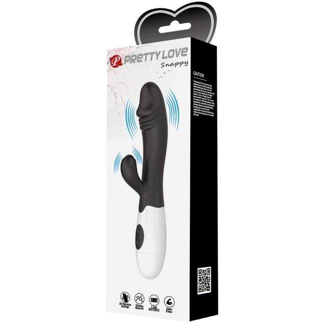 PRETTY LOVE - VIBRATOR SNAPPY PENTRU PUNCTUL G NEGRU