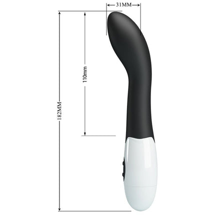 PRETTY LOVE - VIBRATOR BISHOP PUNCT G 30 MODURI NEGRU