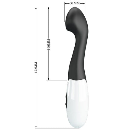 PRETTY LOVE - VIBRATOR CHARLES PUNCT G 30 MODURI NEGRU