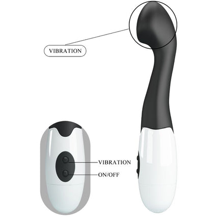 PRETTY LOVE - VIBRATOR CHARLES PUNCT G 30 MODURI NEGRU