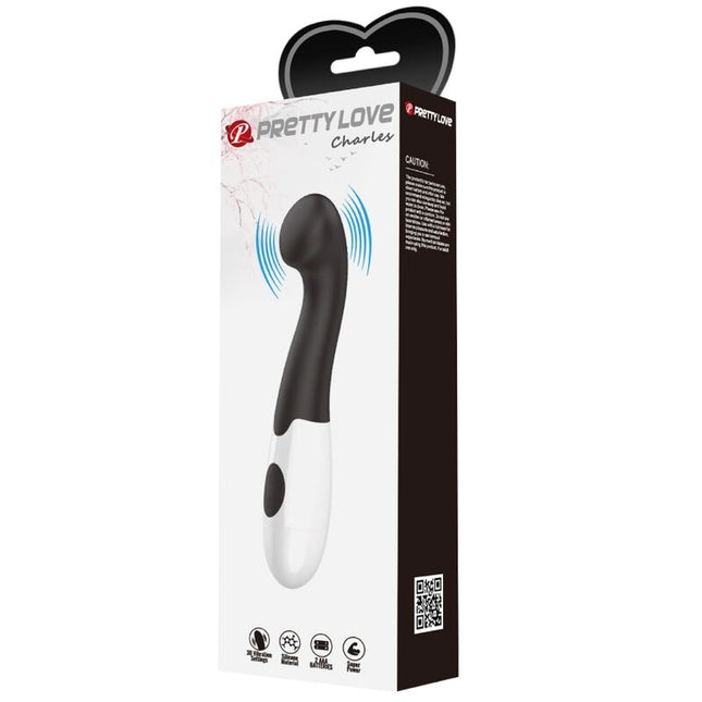 PRETTY LOVE - VIBRATOR CHARLES PUNCT G 30 MODURI NEGRU