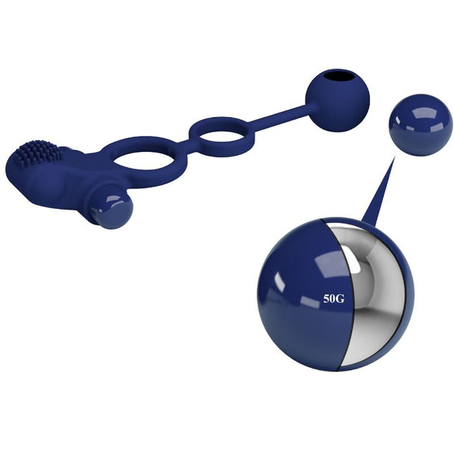 PRETTY LOVE - INEL VIBRATOR DUBLU REMINGTON CU DOP ALBASTRU