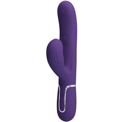 PRETTY LOVE - VIBRATOR PERLITA PENTRU PUNCT G 3 ÎN 1 MULTIFUNCȚIONAL MOV