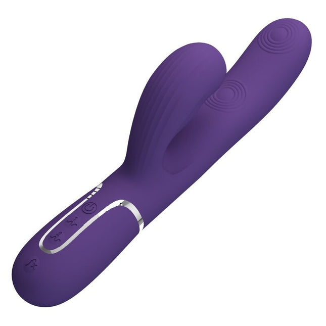 PRETTY LOVE - VIBRATOR PERLITA PENTRU PUNCT G 3 ÎN 1 MULTIFUNCȚIONAL MOV