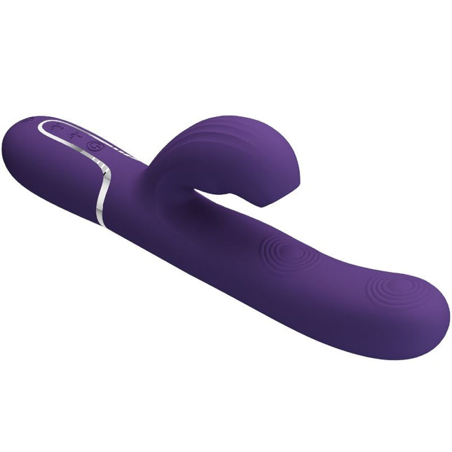 PRETTY LOVE - VIBRATOR PERLITA PENTRU PUNCT G 3 ÎN 1 MULTIFUNCȚIONAL MOV