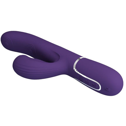 PRETTY LOVE - VIBRATOR PERLITA PENTRU PUNCT G 3 ÎN 1 MULTIFUNCȚIONAL MOV