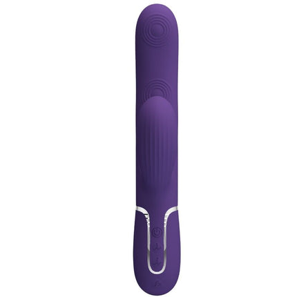 PRETTY LOVE - VIBRATOR PERLITA PENTRU PUNCT G 3 ÎN 1 MULTIFUNCȚIONAL MOV