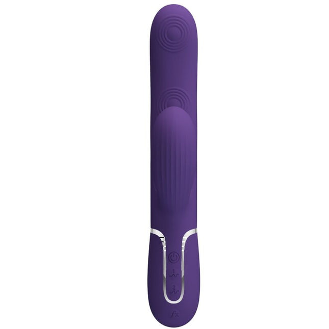 PRETTY LOVE - VIBRATOR PERLITA PENTRU PUNCT G 3 ÎN 1 MULTIFUNCȚIONAL MOV