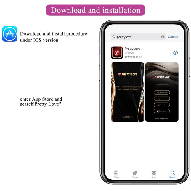 PRETTY LOVE - VIBRATOR HECTOR ELECTROSHOCK CU APLICAȚIE GRATUITĂ VIOLET