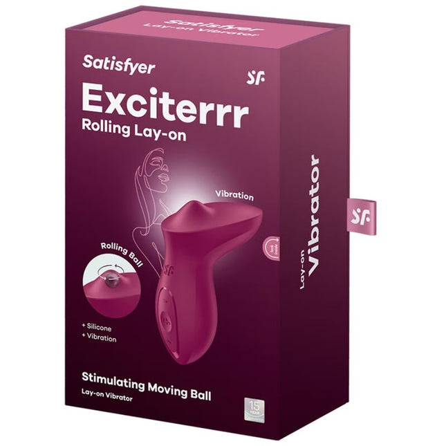 SATISFYER - VIBRATOR EXCITERRR LAY-ON CU FORMĂ DE FRUSTE DE PĂDURE PENTRU CLITORIS